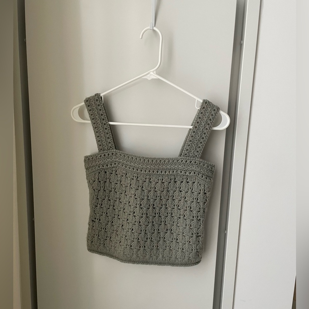 Crochet Wool & Cashmere-Blend Cami